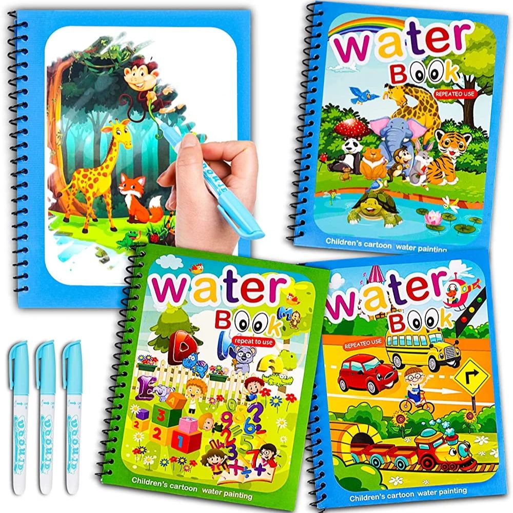 Reusable Water Magic Coloring Book - Libro magico Disegno ad acqua Giocattoli