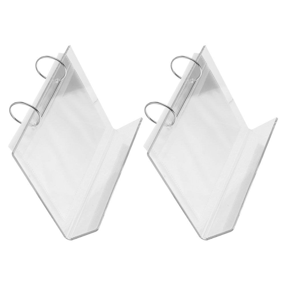 Clear Acrylic Book Stand Holder - 2 pezzi di album fotografico in