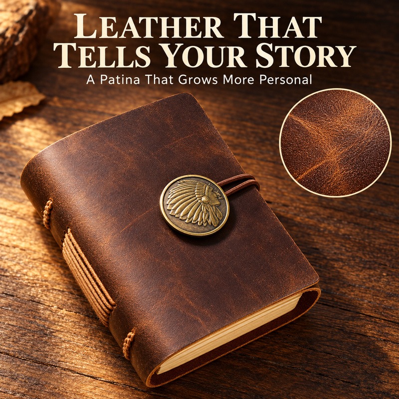 Mini Taccuino da Viaggio in Pe - Vintage Leather Journal Notebook recensione e prezzo