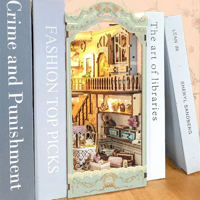 Città delle fiabe Scaffale Cas - Diy Wooden Book Nook Kit Shelf Insert recensione e prezzo