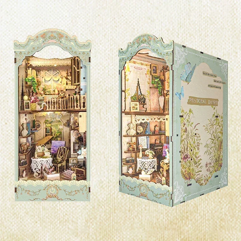 Città delle fiabe Scaffale Cas - Diy Wooden Book Nook Kit Shelf Insert recensione e prezzo