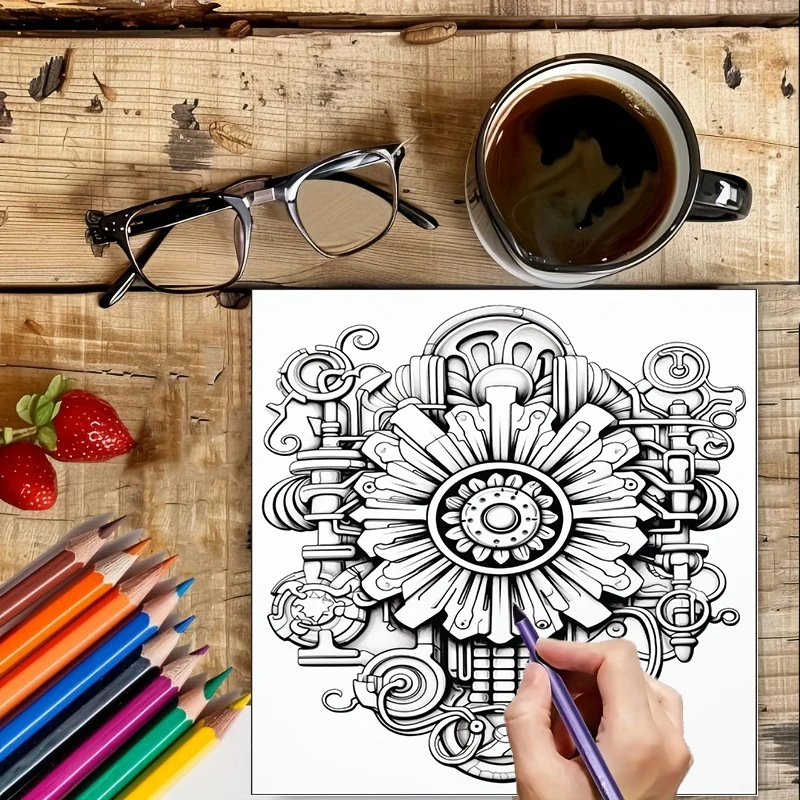 Libro da colorare Fiori Steamp - Adult Coloring Book Stress Relief recensione e prezzo
