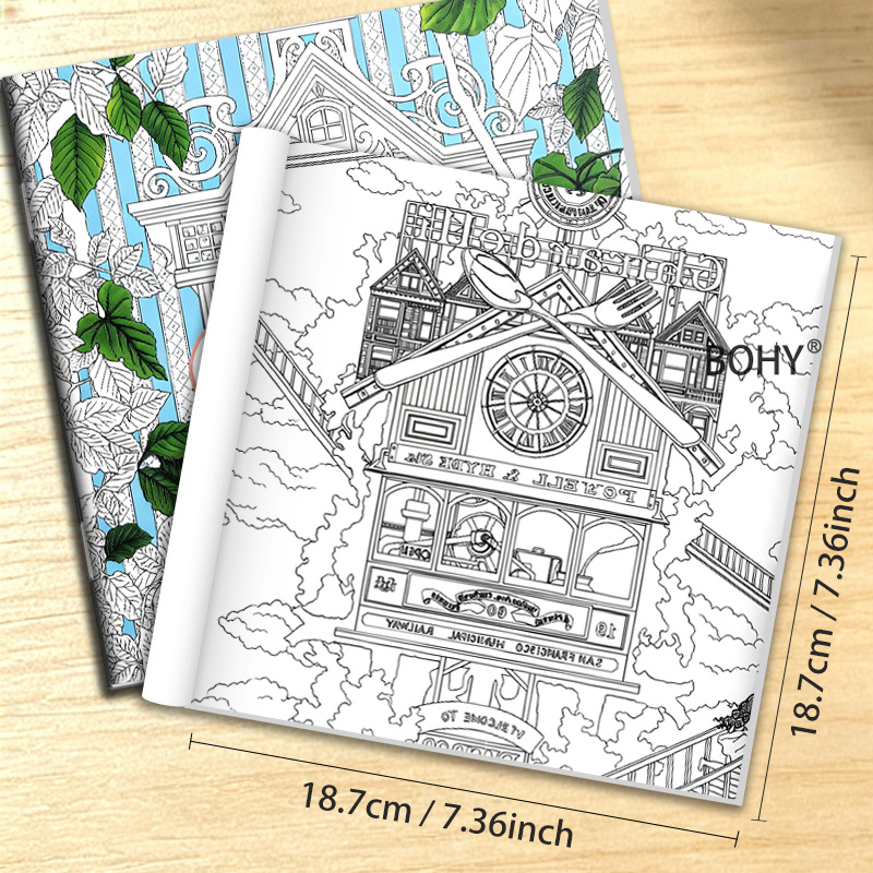 1 libro da colorare a tema via - Adult Coloring Book Stress Relief recensione e prezzo