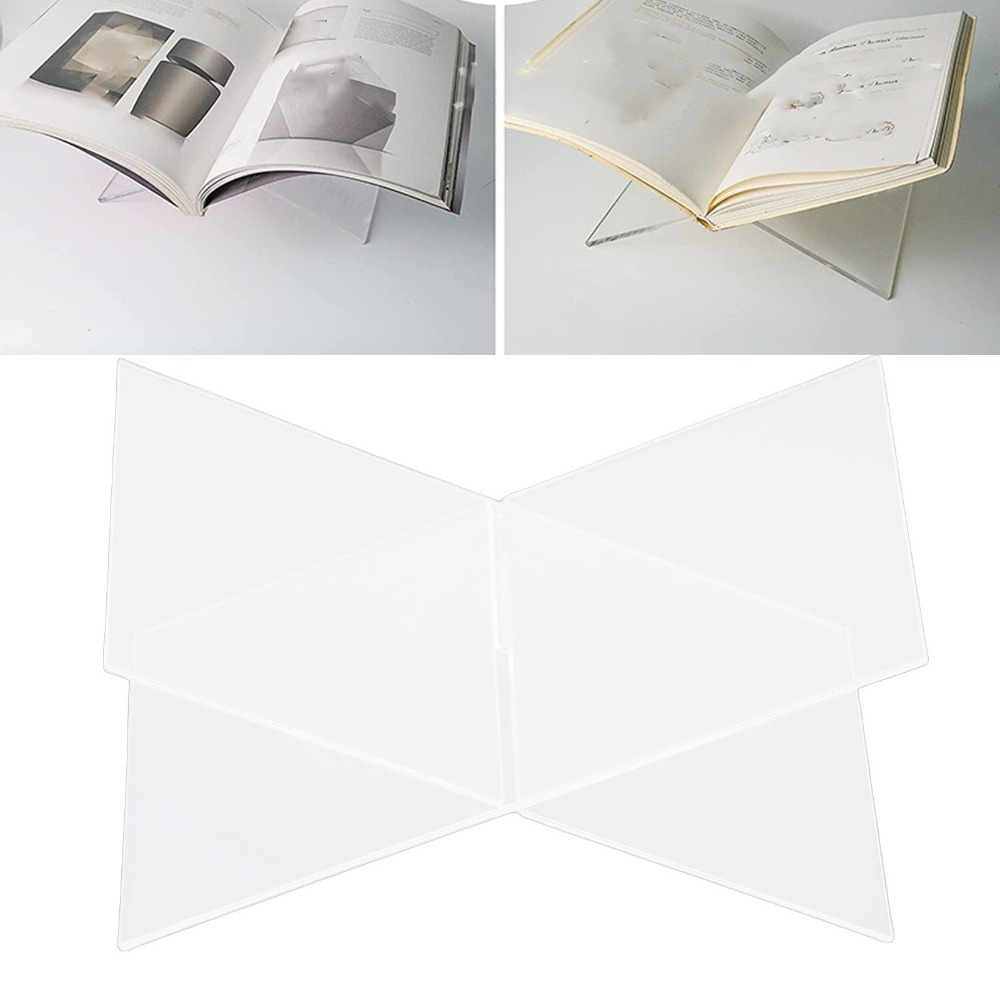 1 set di supporti per libri in - Clear Acrylic Book Stand Holder recensione e prezzo
