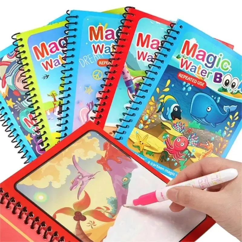 1 libro + 1 penna riutilizzabi - Reusable Water Magic Coloring Book recensione e prezzo